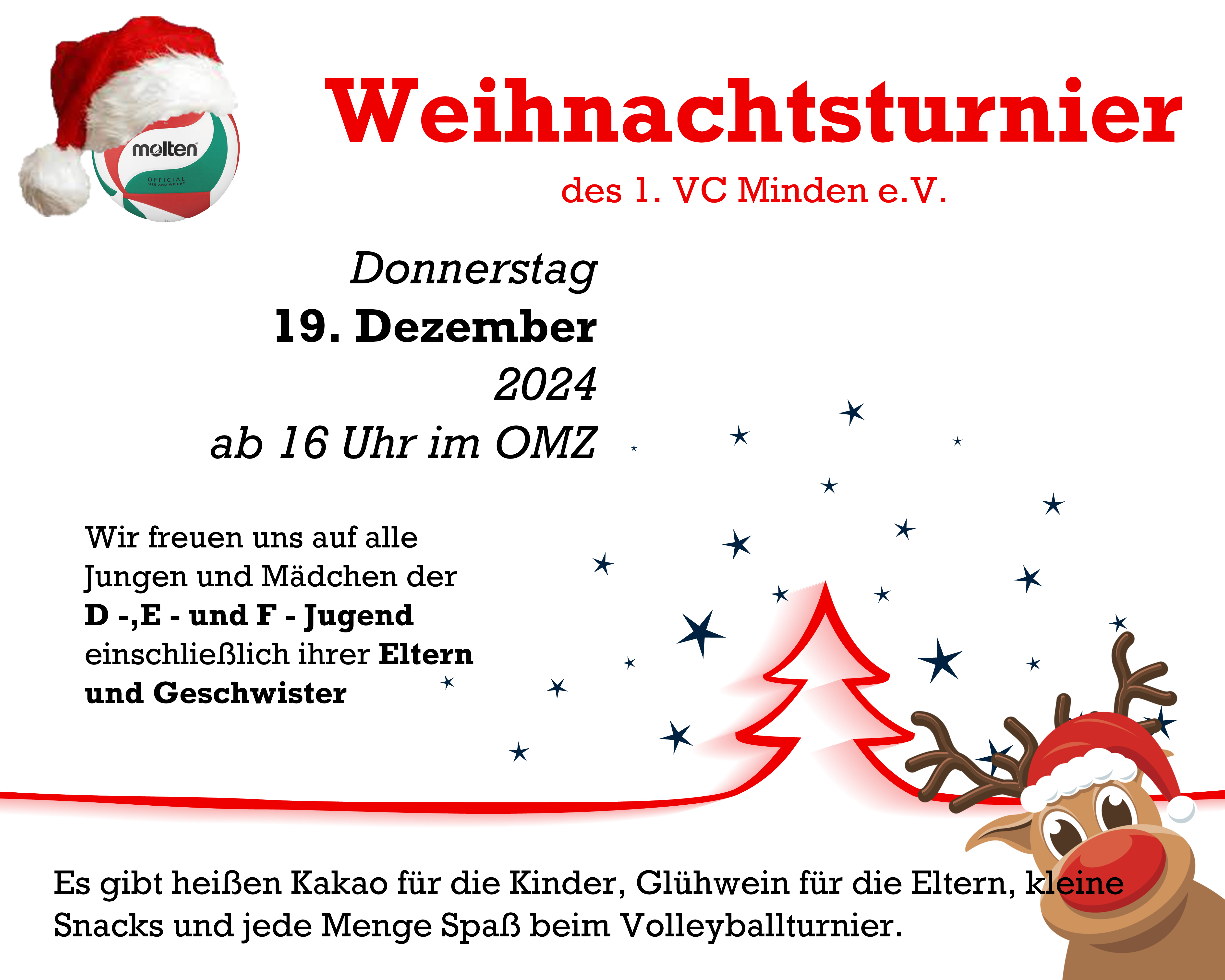 Einladung Weihnachtsturnier Jugend aktuell